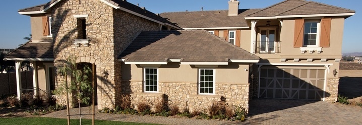 modern stucco exterior